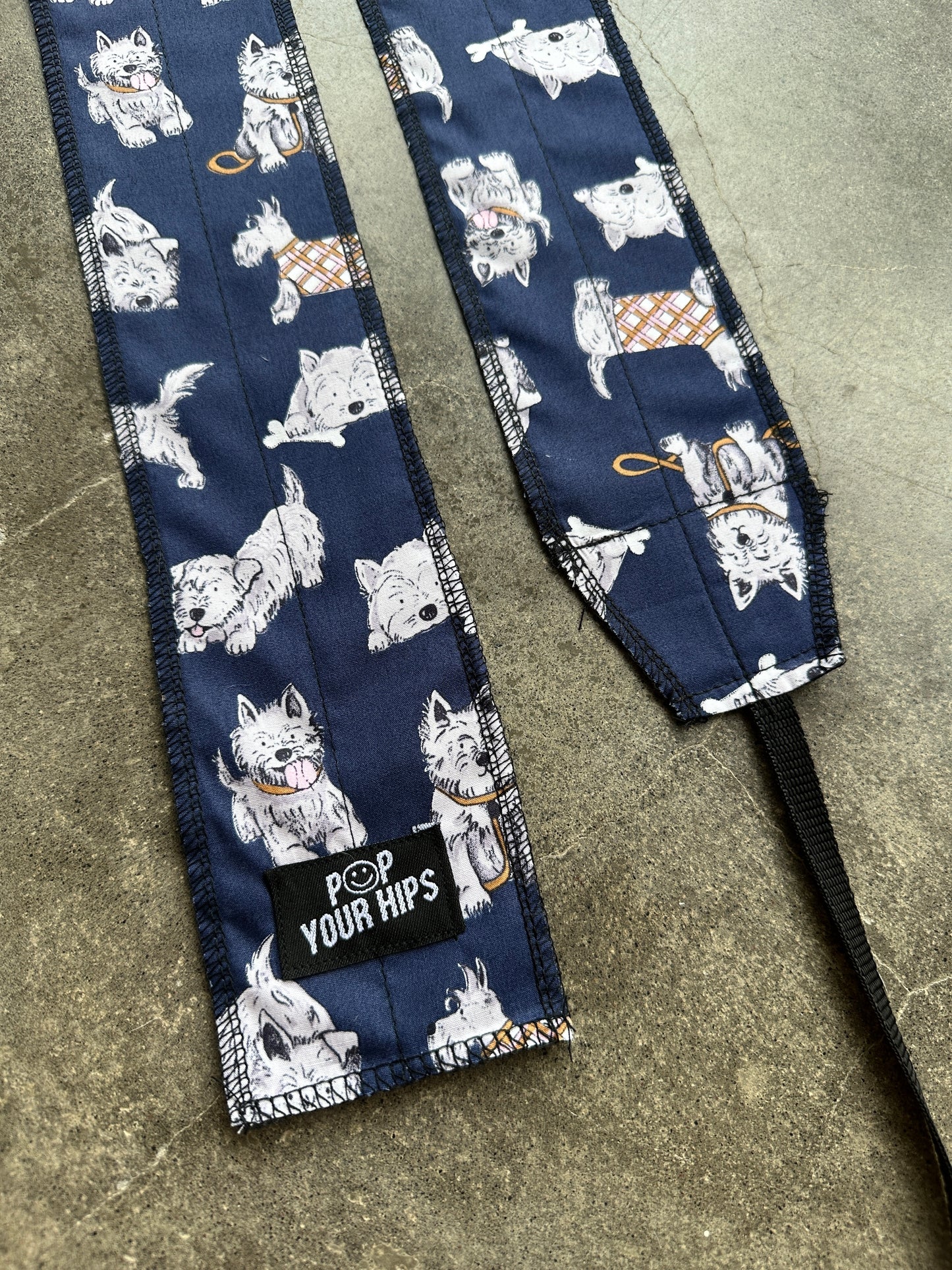 Scruffy dog wrist wraps