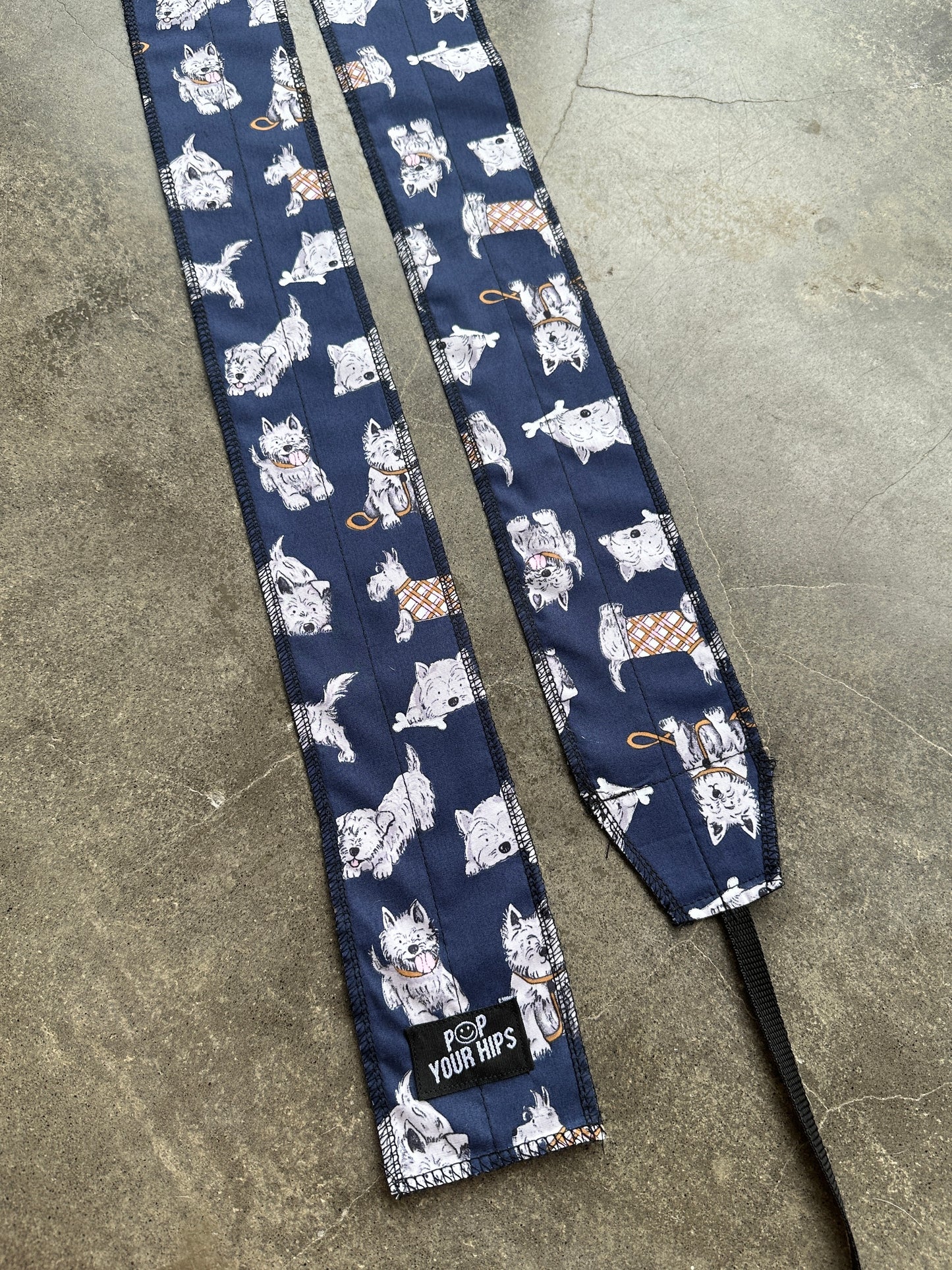 Scruffy dog wrist wraps