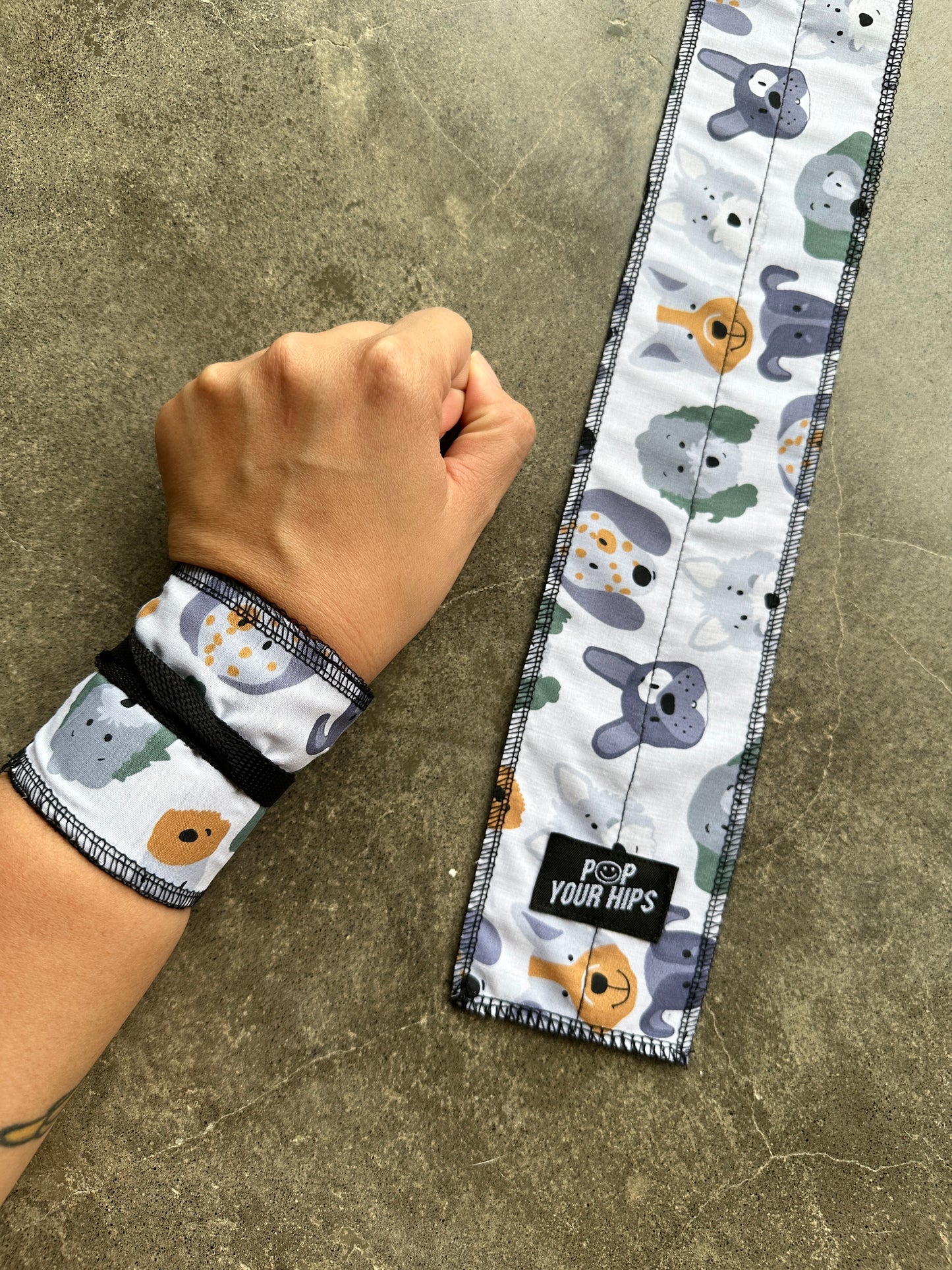 Party dogs wrist wraps