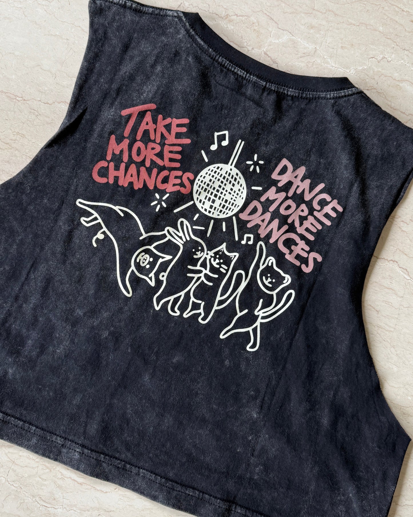 Take more chances cropped muscle