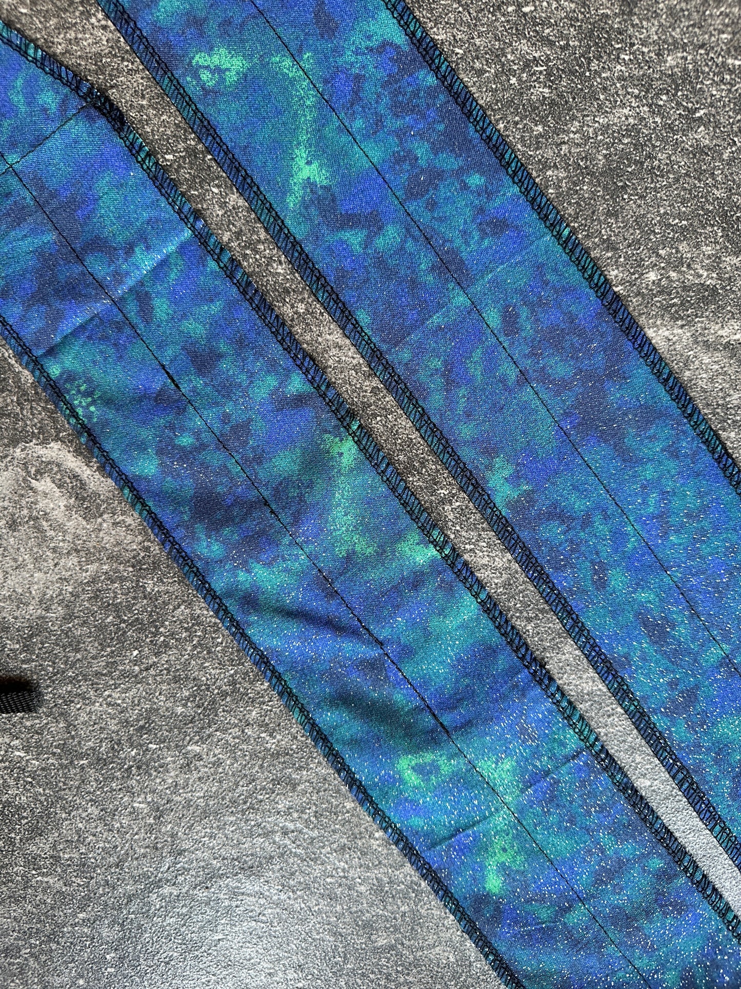 Blue glitter wrist wraps