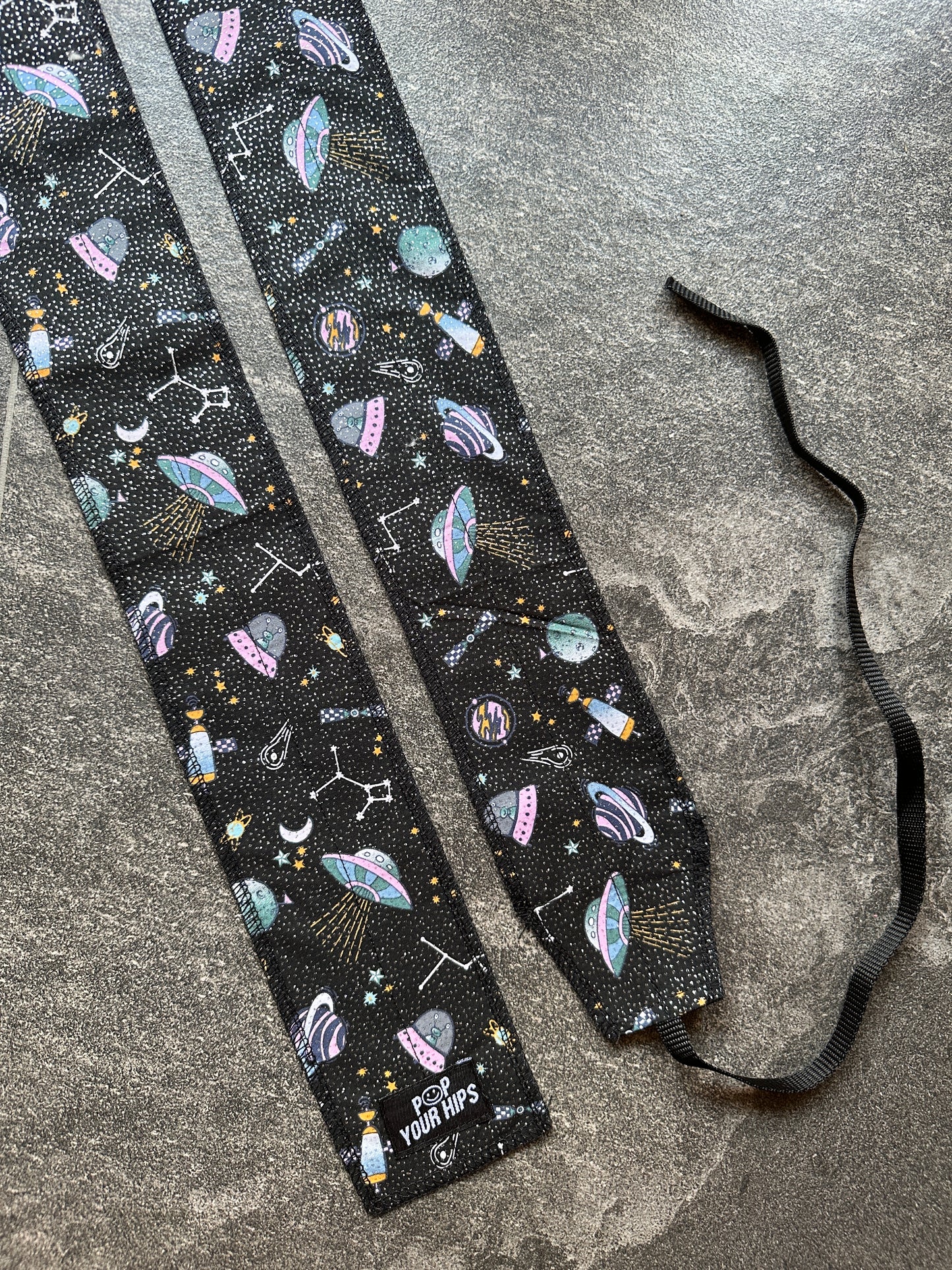 Glitter universe wrist wraps
