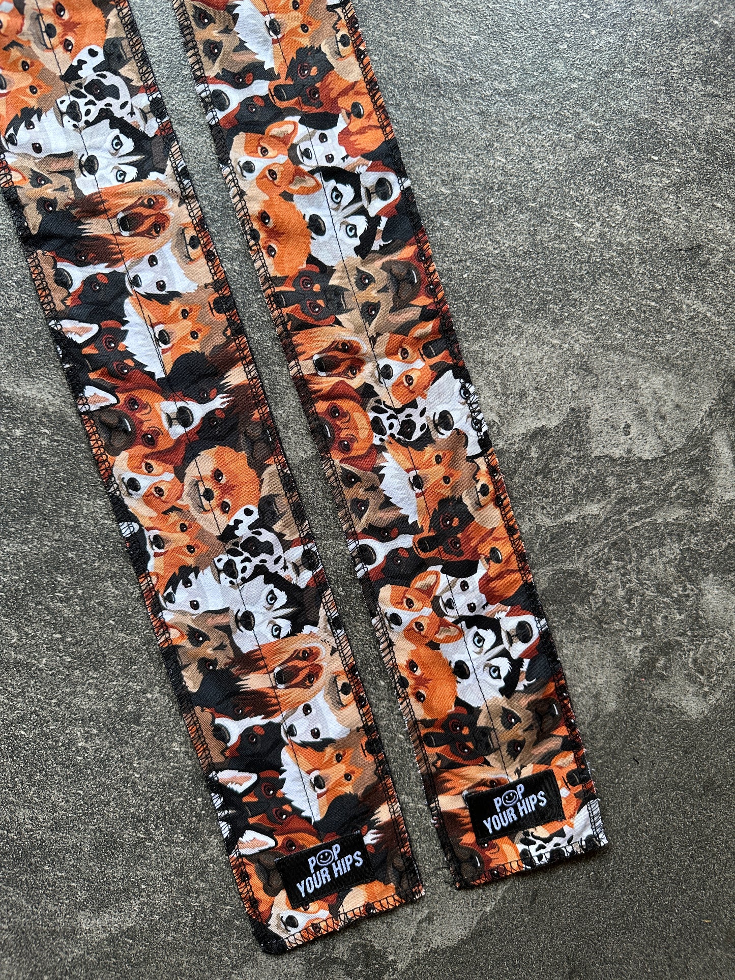 Dog party wrist wraps