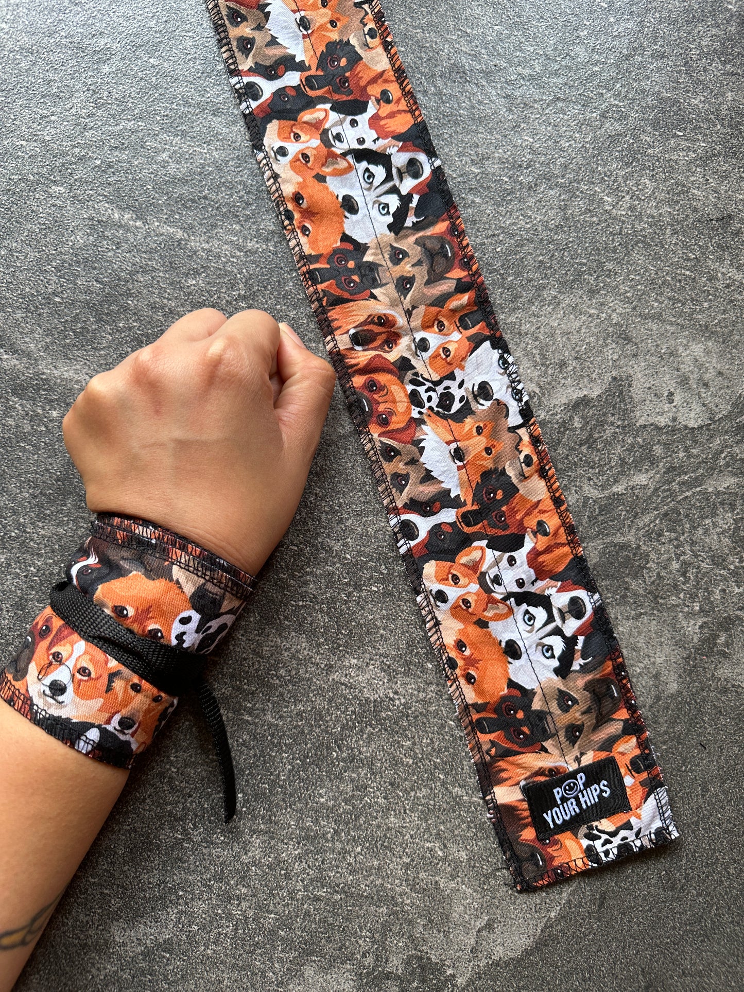 Dog party wrist wraps