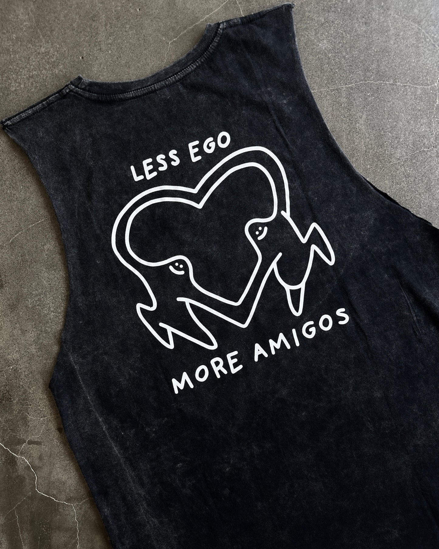 Less ego, more amigos muscle tank