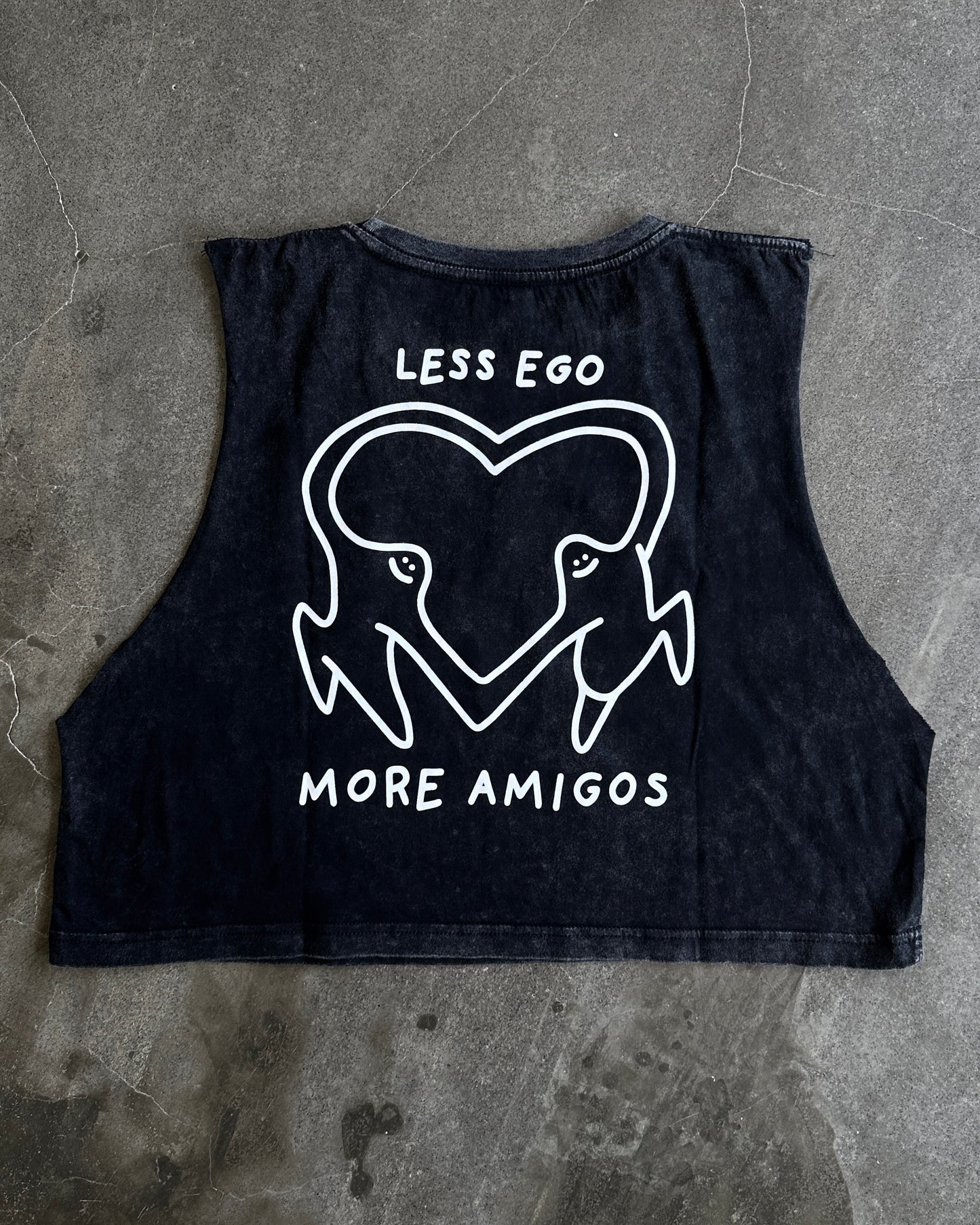 Less ego, more amigos cropped muscle