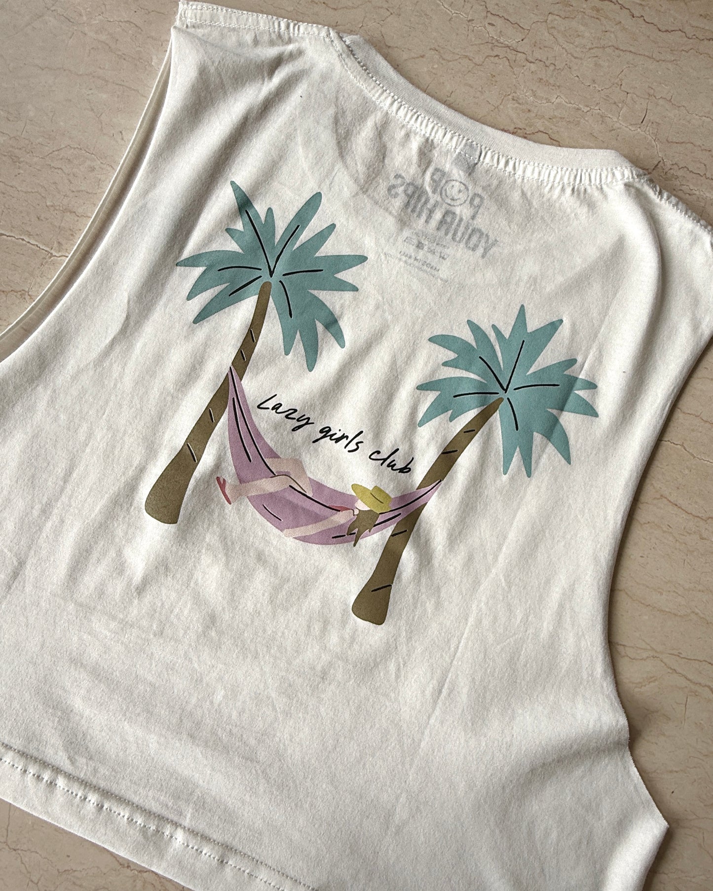 Lazy girls club cropped muscle