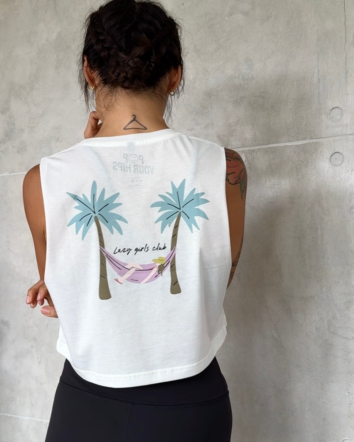 Lazy girls club cropped muscle