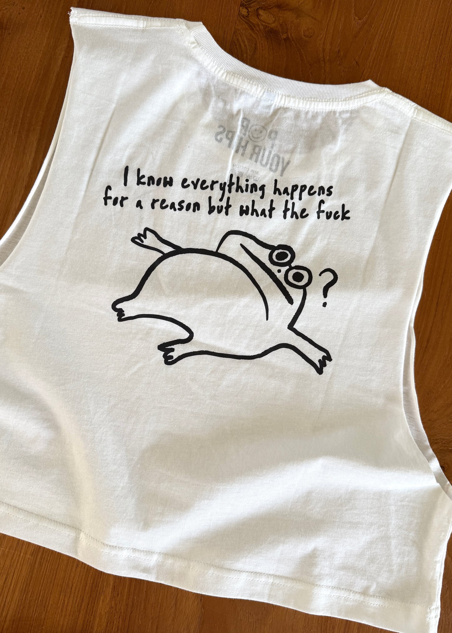 What the fuck cropped muscle tank
