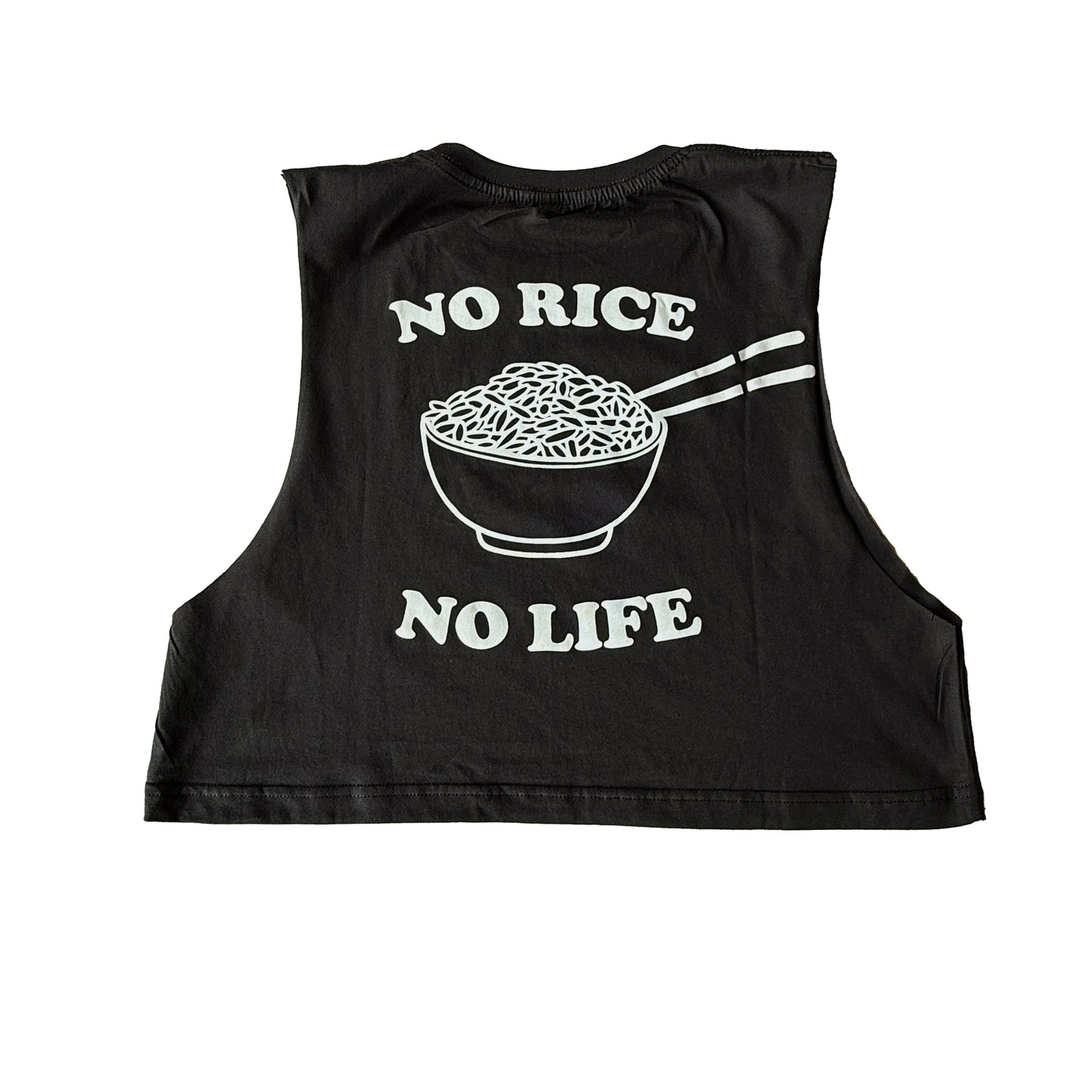 No rice no life cropped muscle