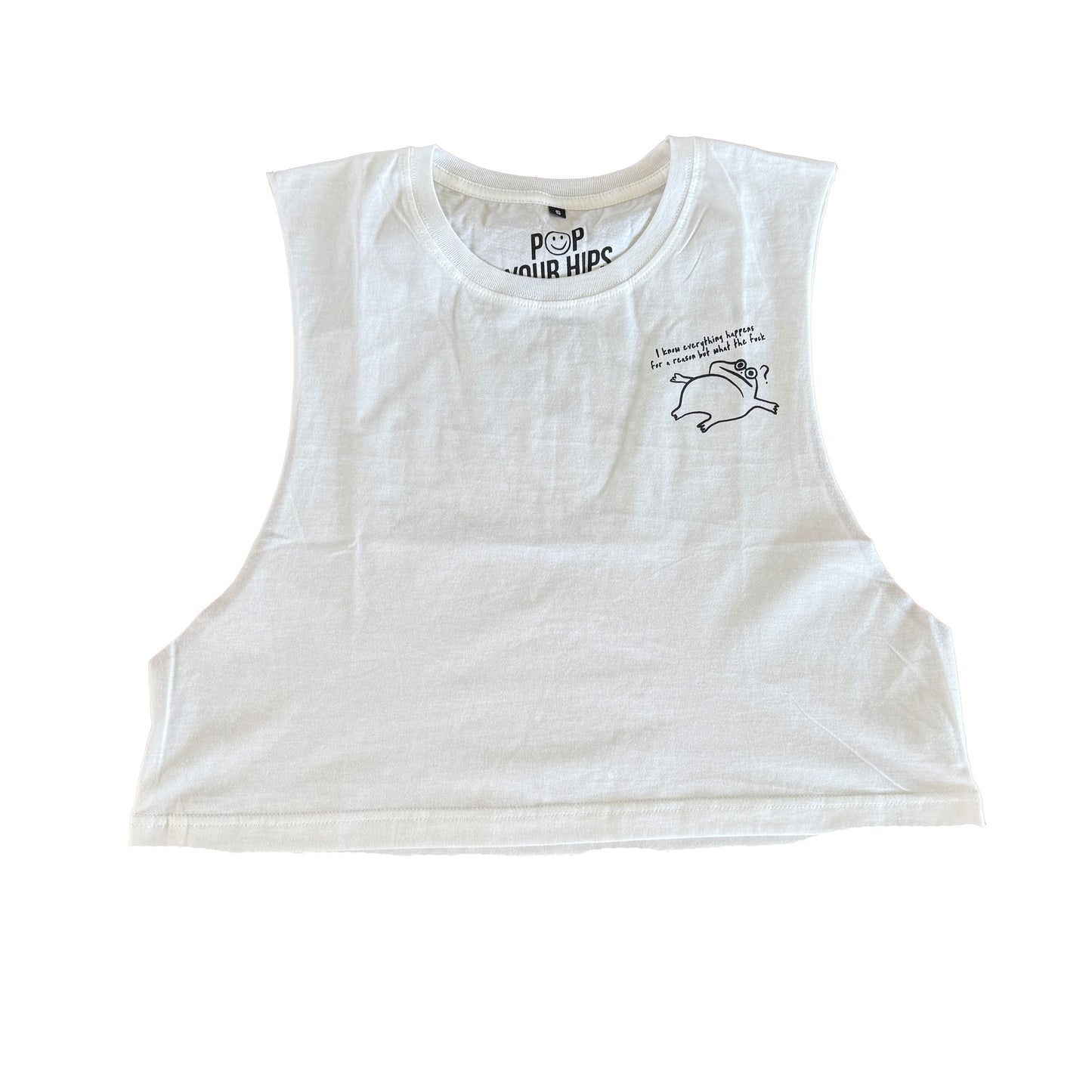 What the fuck cropped muscle tank