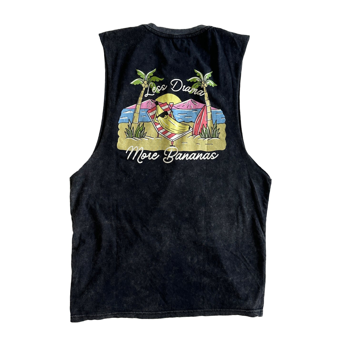 Less drama more bananas muscle tank