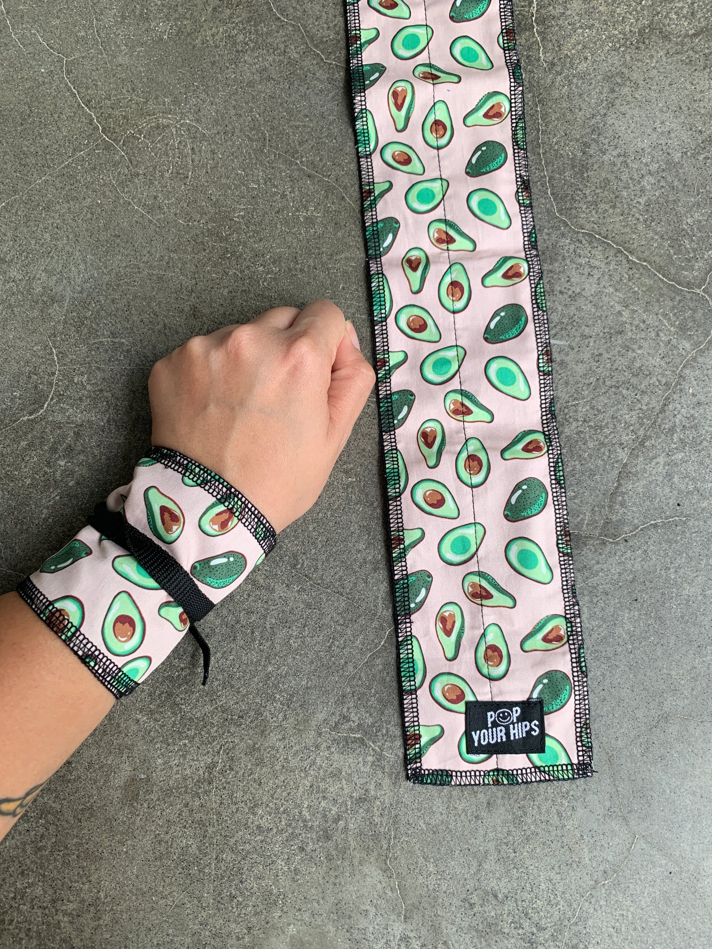 Pastel avocado wrist wraps