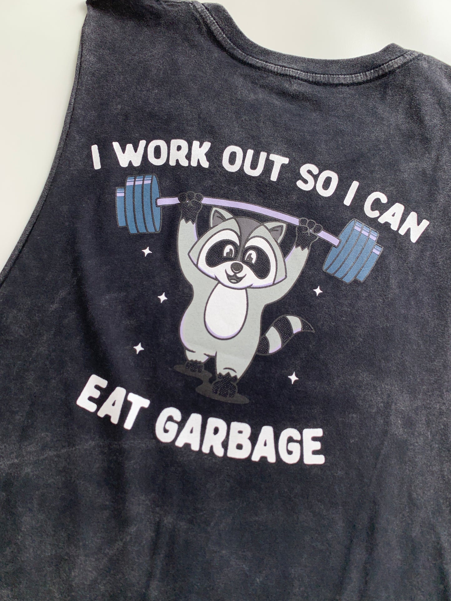Workout to eat garbage T-shirt
