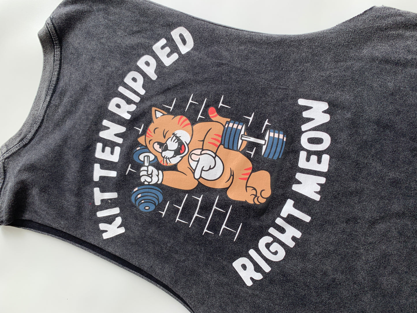 Kitten ripped muscle tank
