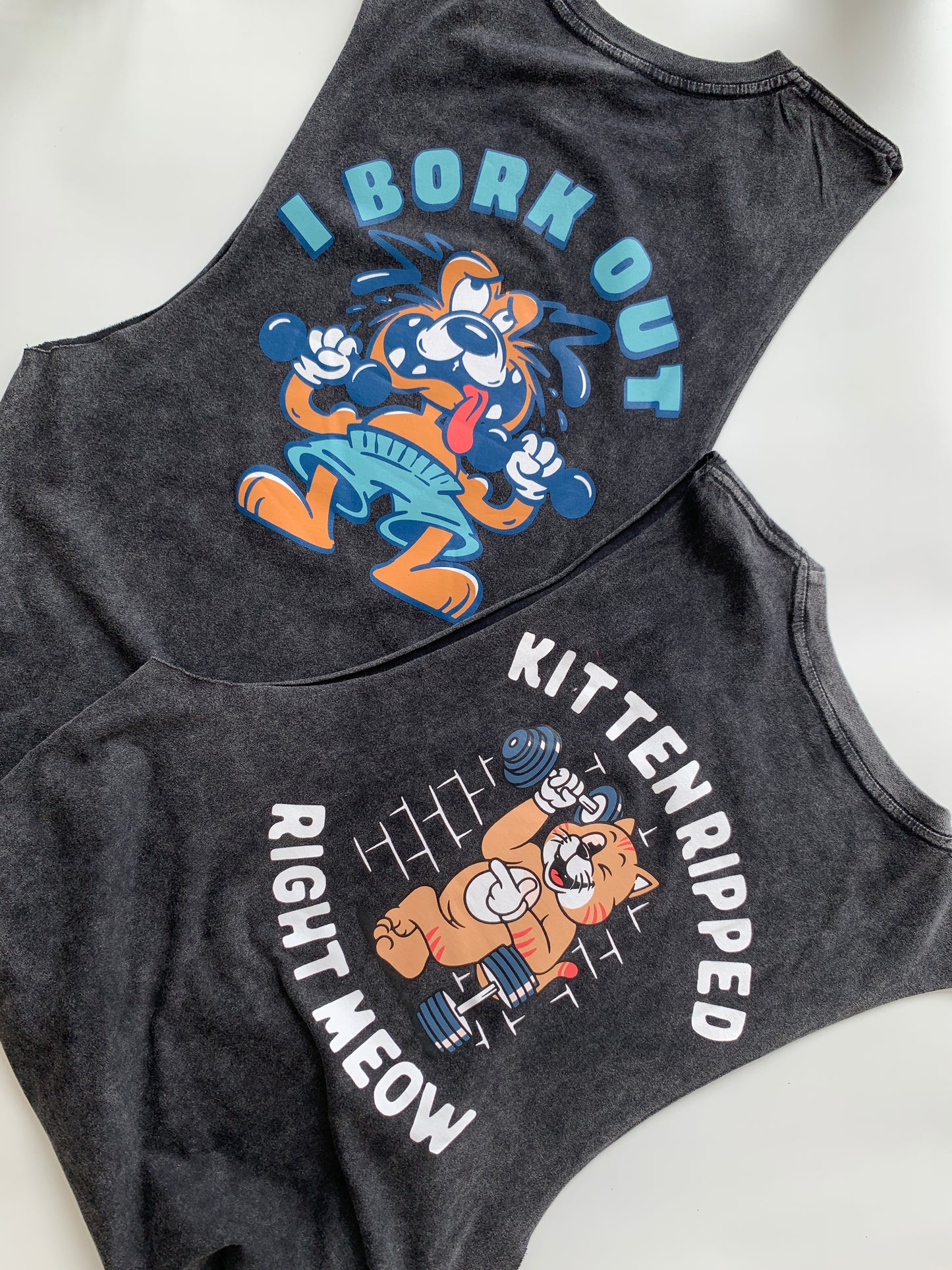 I bork out muscle tank