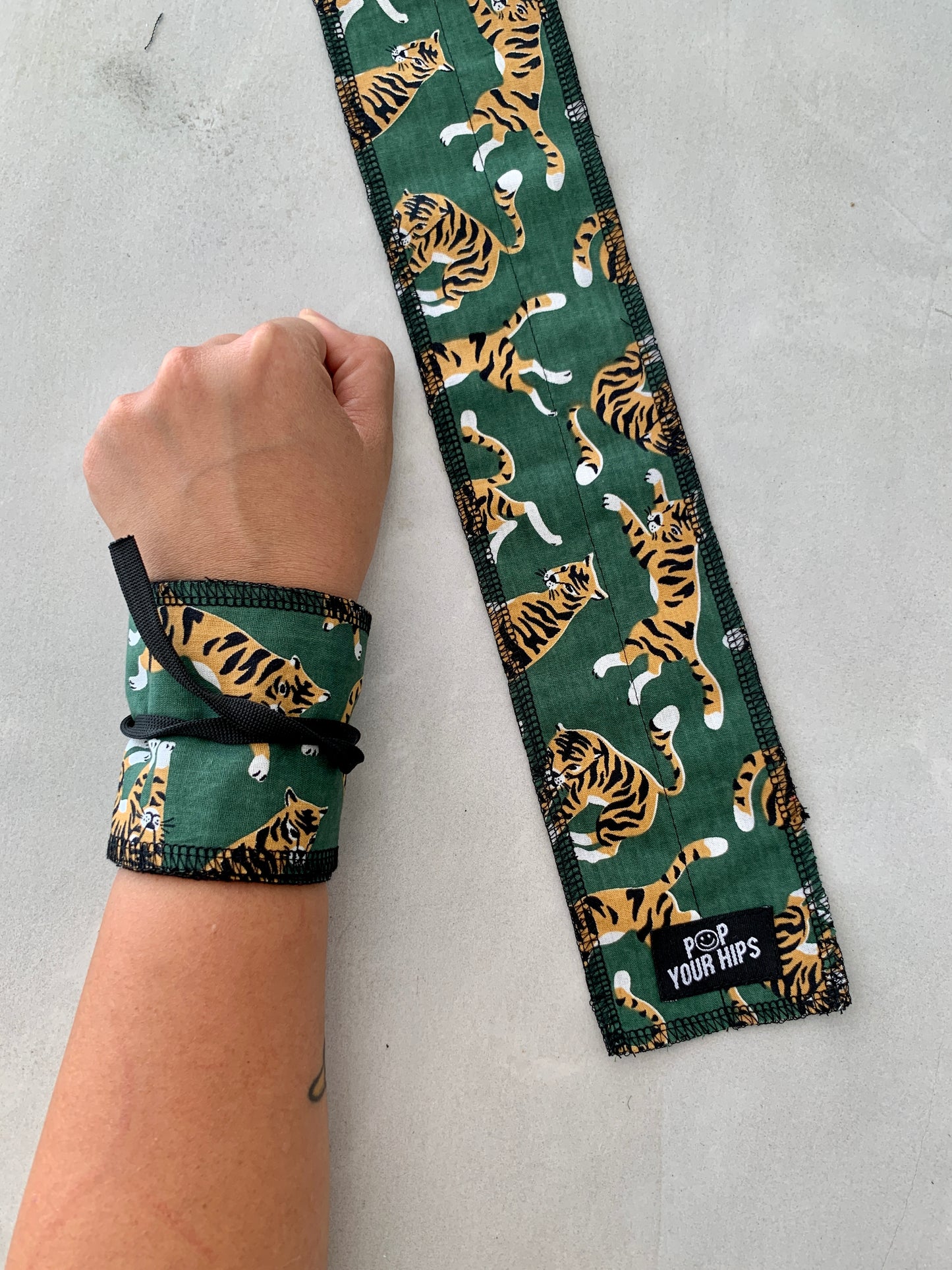 Green tigers wrist wraps