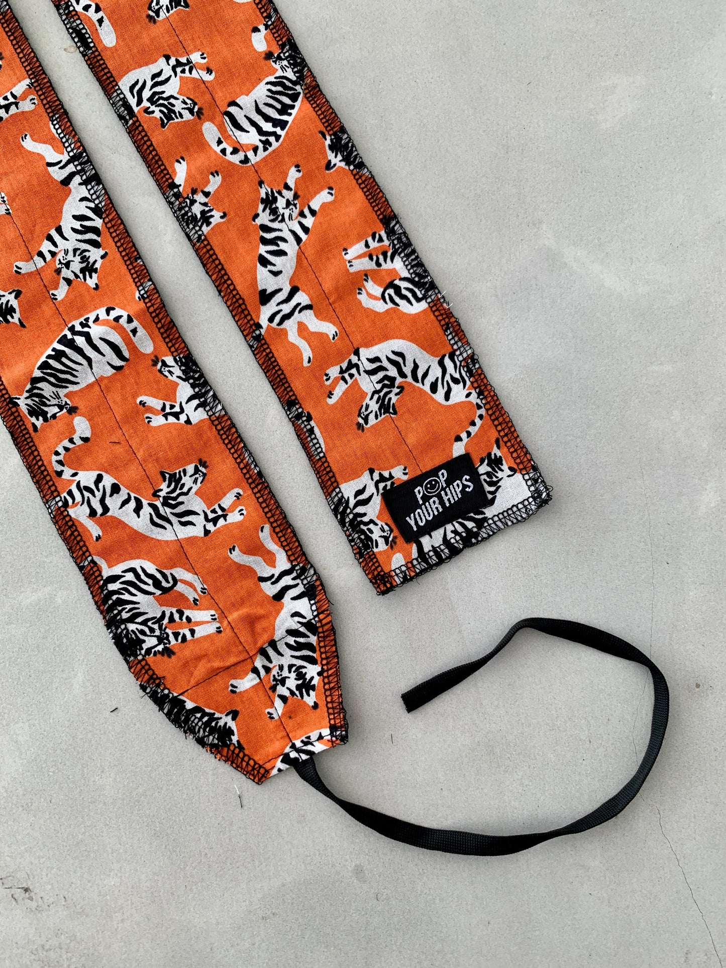 Orange tigers wrist wraps