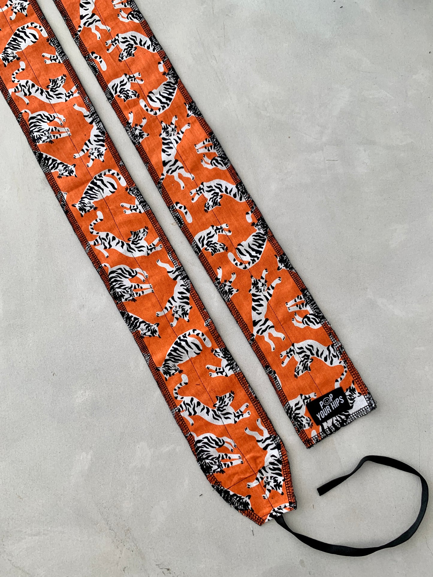 Orange tigers wrist wraps