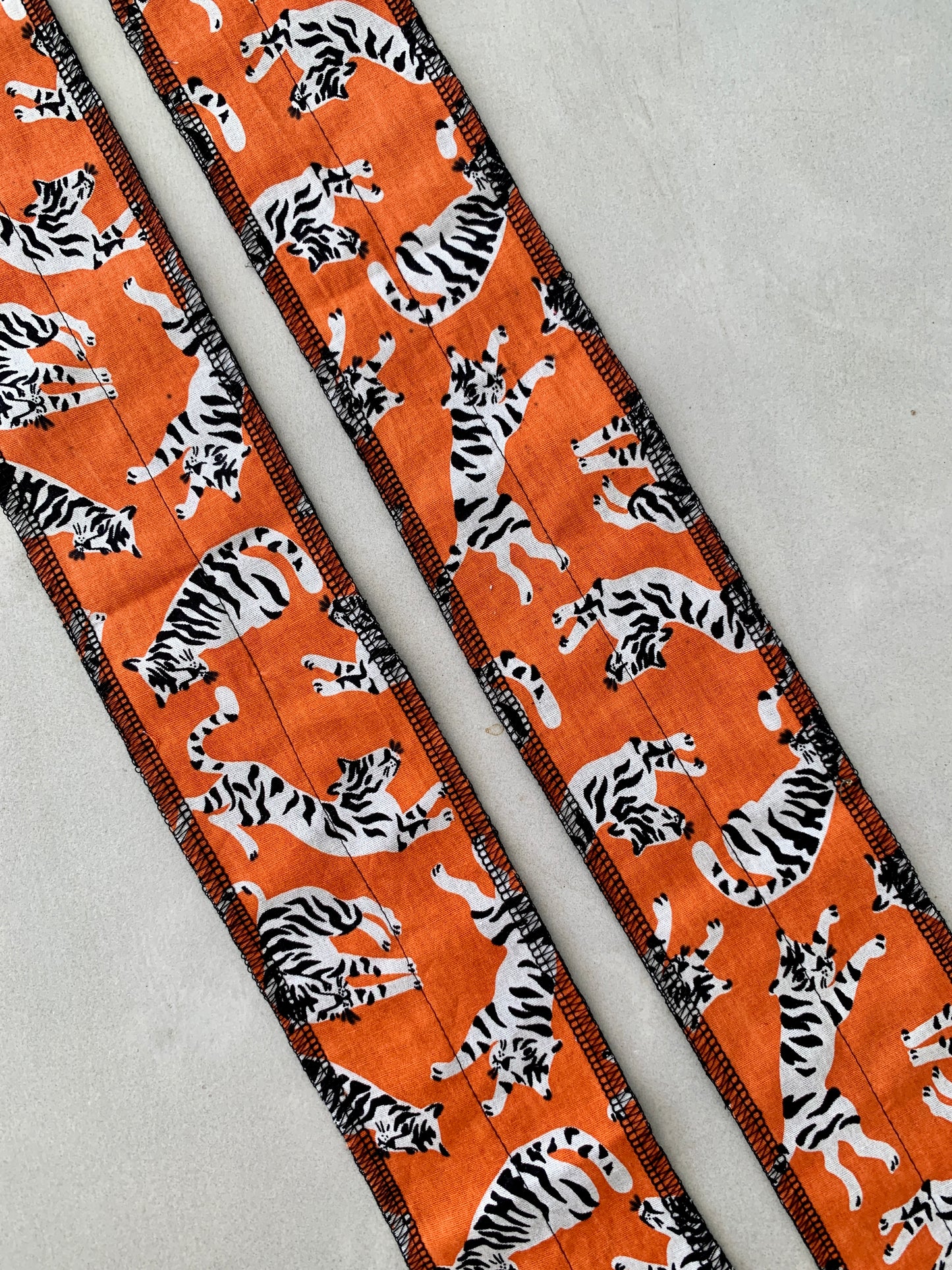 Orange tigers wrist wraps
