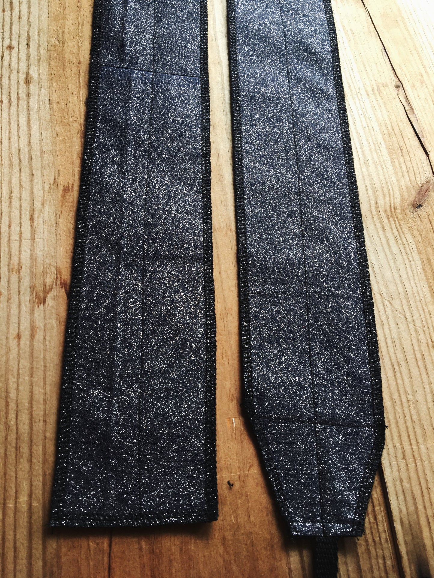 Dark blue glitter wrist wraps