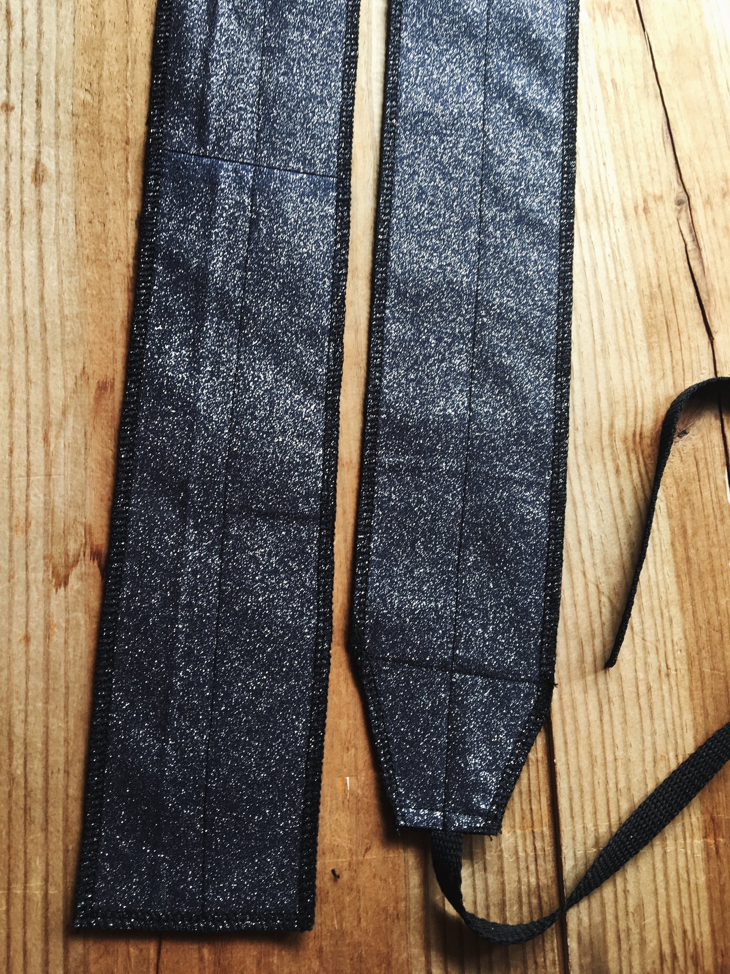 Dark blue glitter wrist wraps