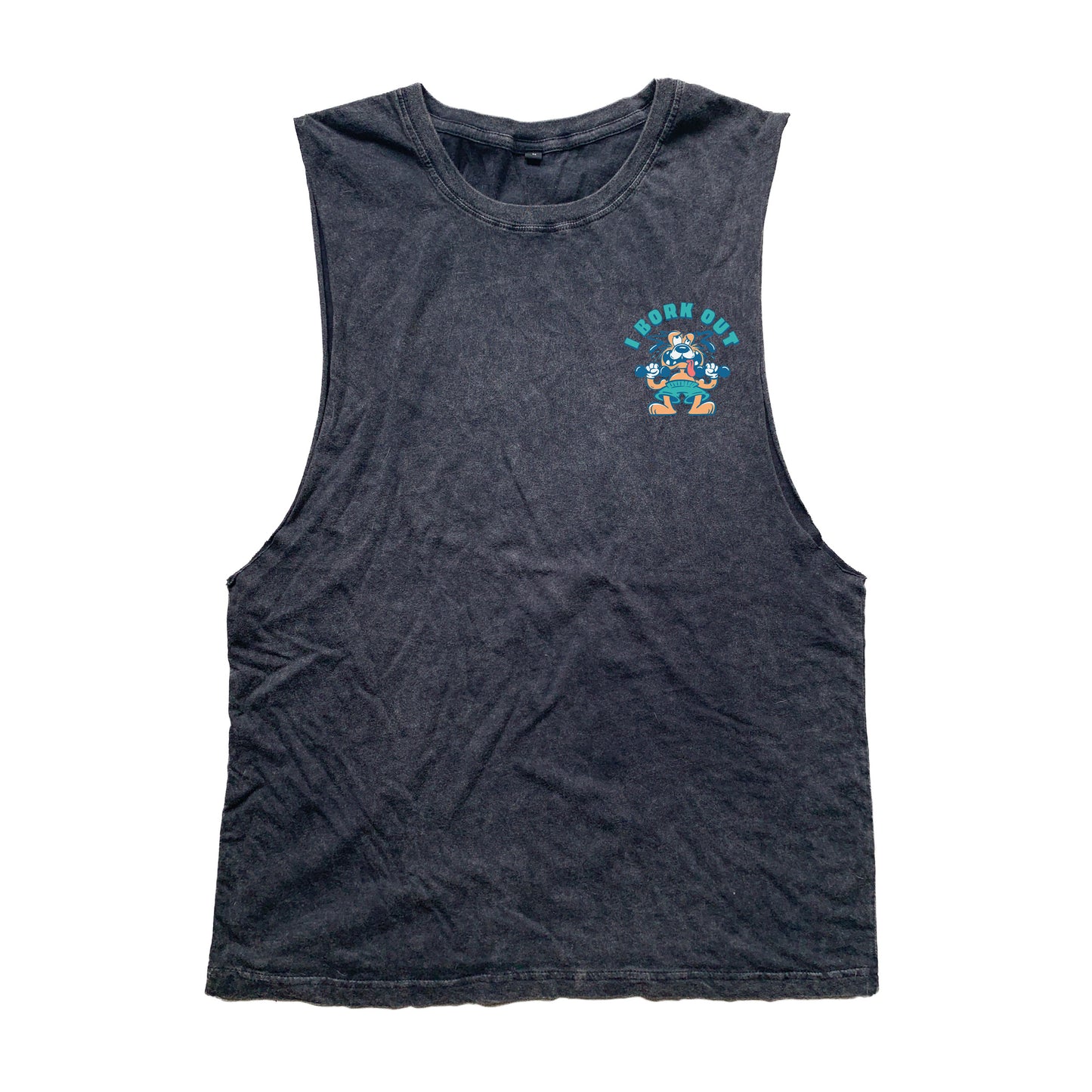 I bork out muscle tank