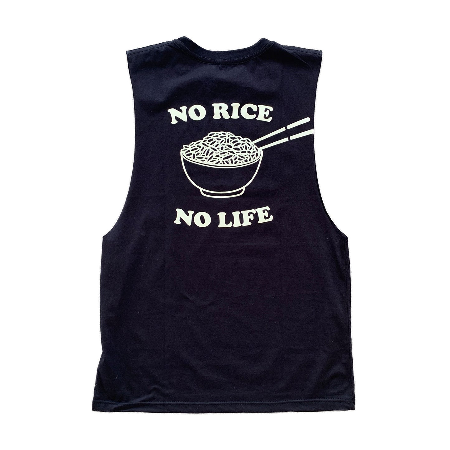 No rice No life muscle tank