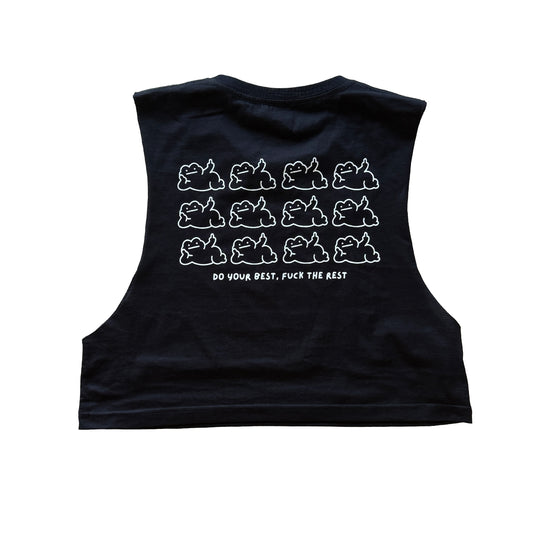 Do your best fuck the rest cropped muscle tank