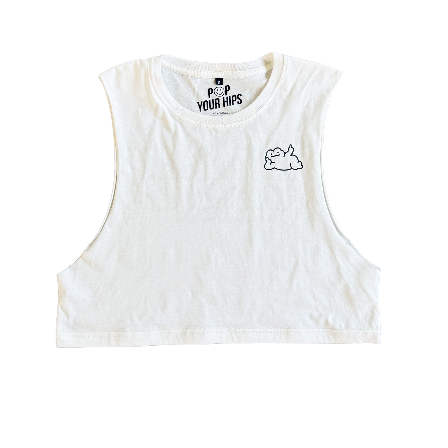 Do your best, fuck the rest cropped muscle tank