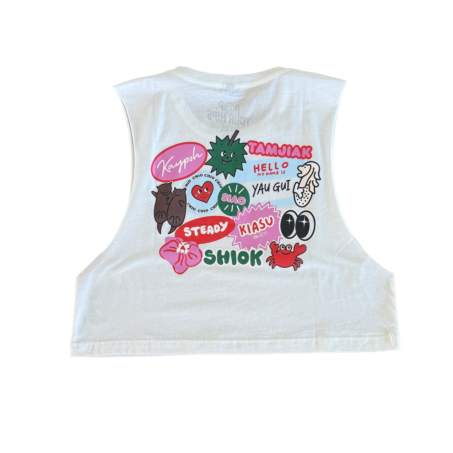 I LOVE SG cropped muscle tank