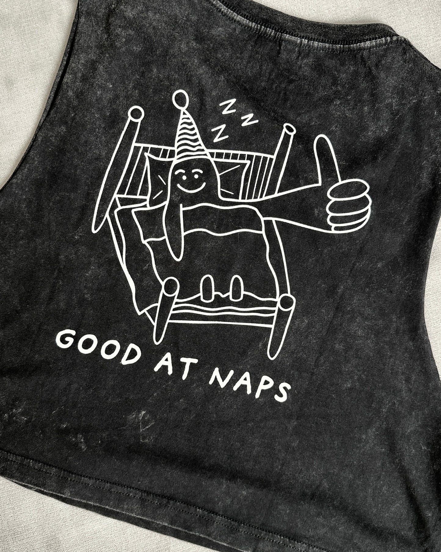 Good at naps cropped muscle