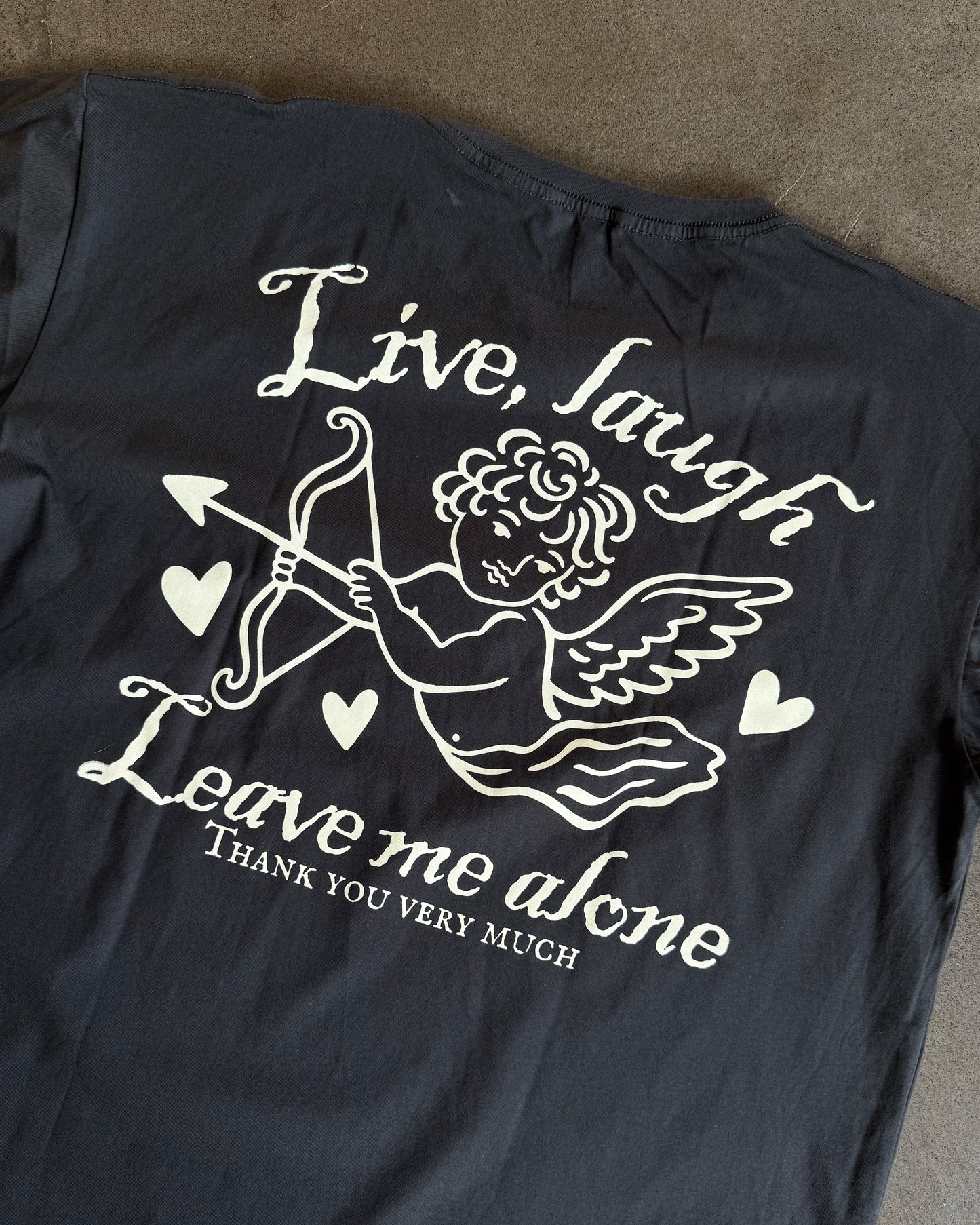 Live, laugh, leave me alone oversized tee