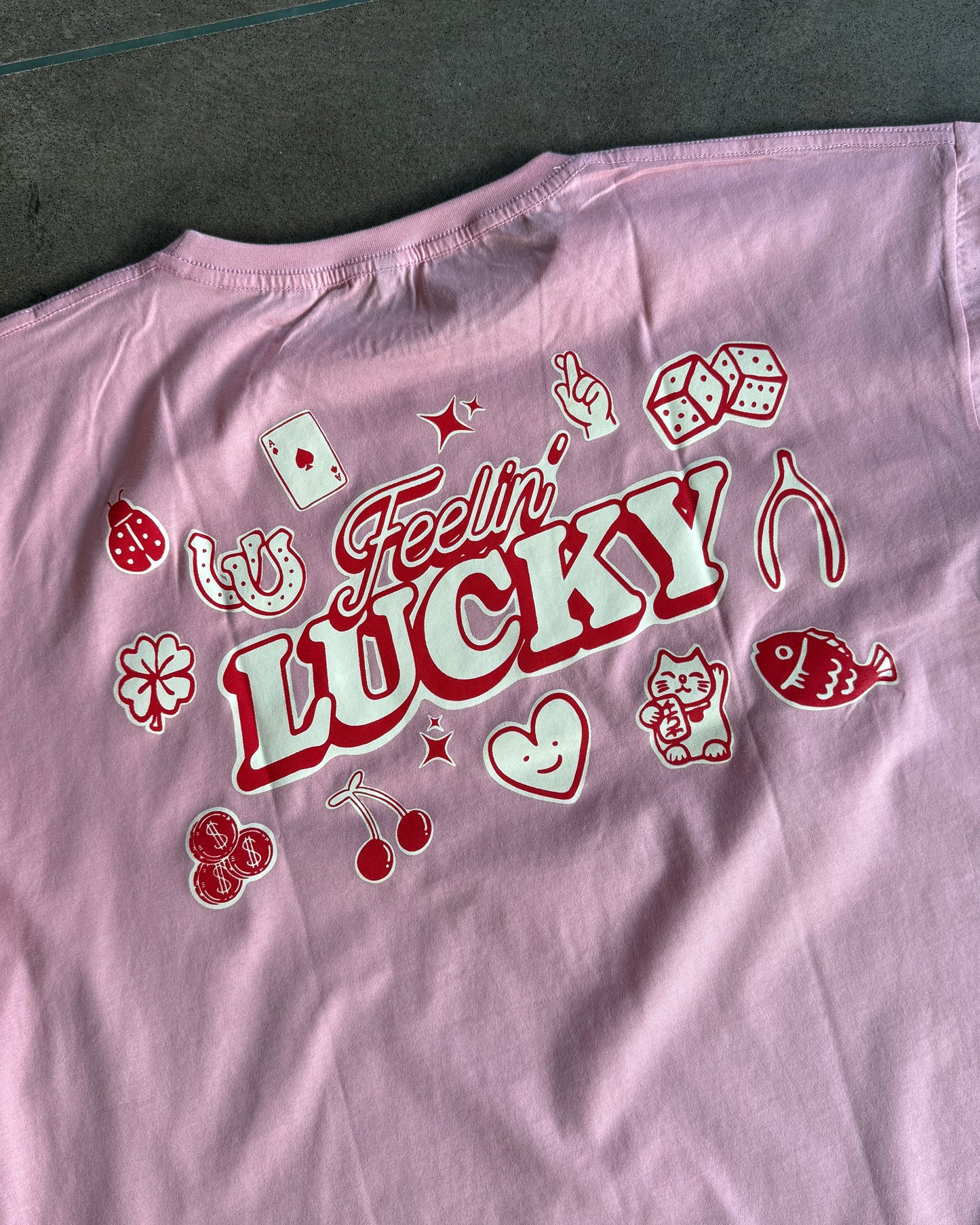Feelin lucky oversized tee