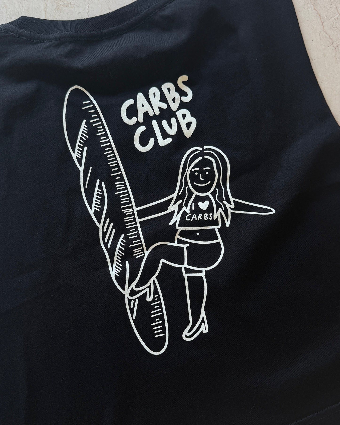 Carbs club cropped muscle