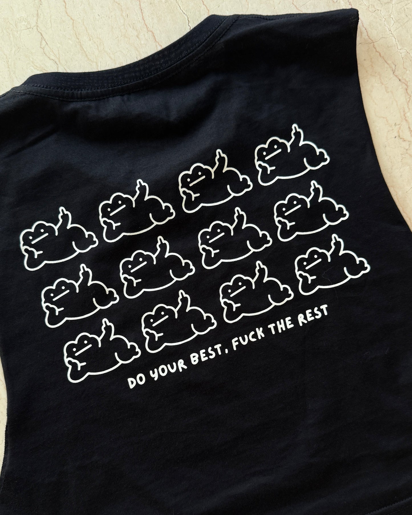 Do your best fuck the rest cropped muscle tank
