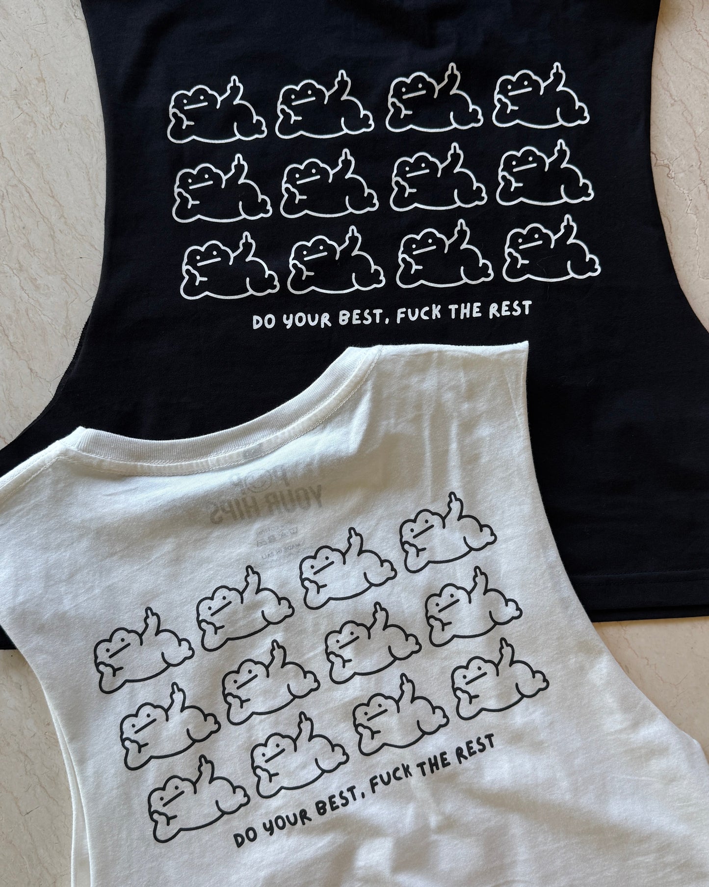 Do your best fuck the rest cropped muscle tank