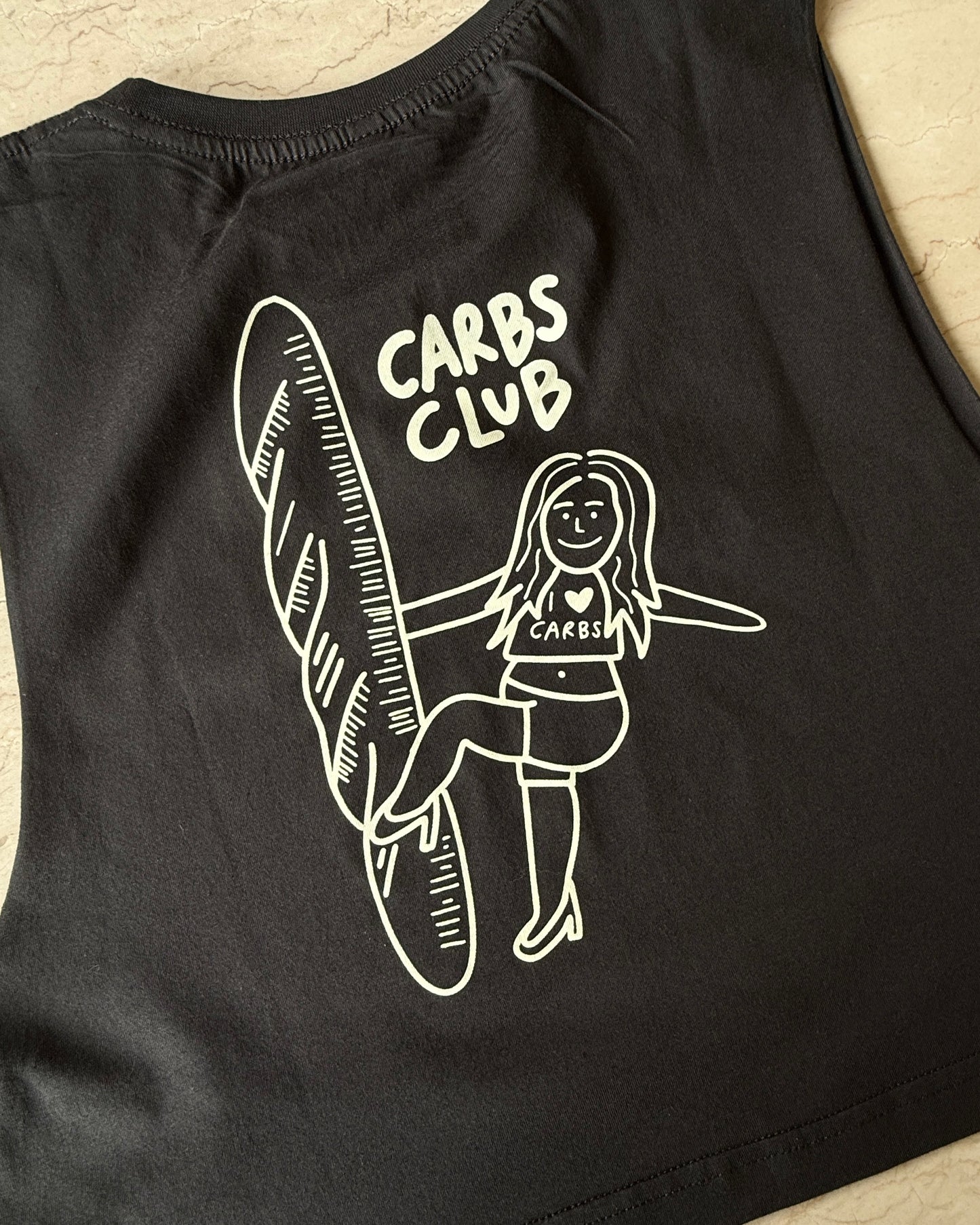 Carbs club cropped muscle