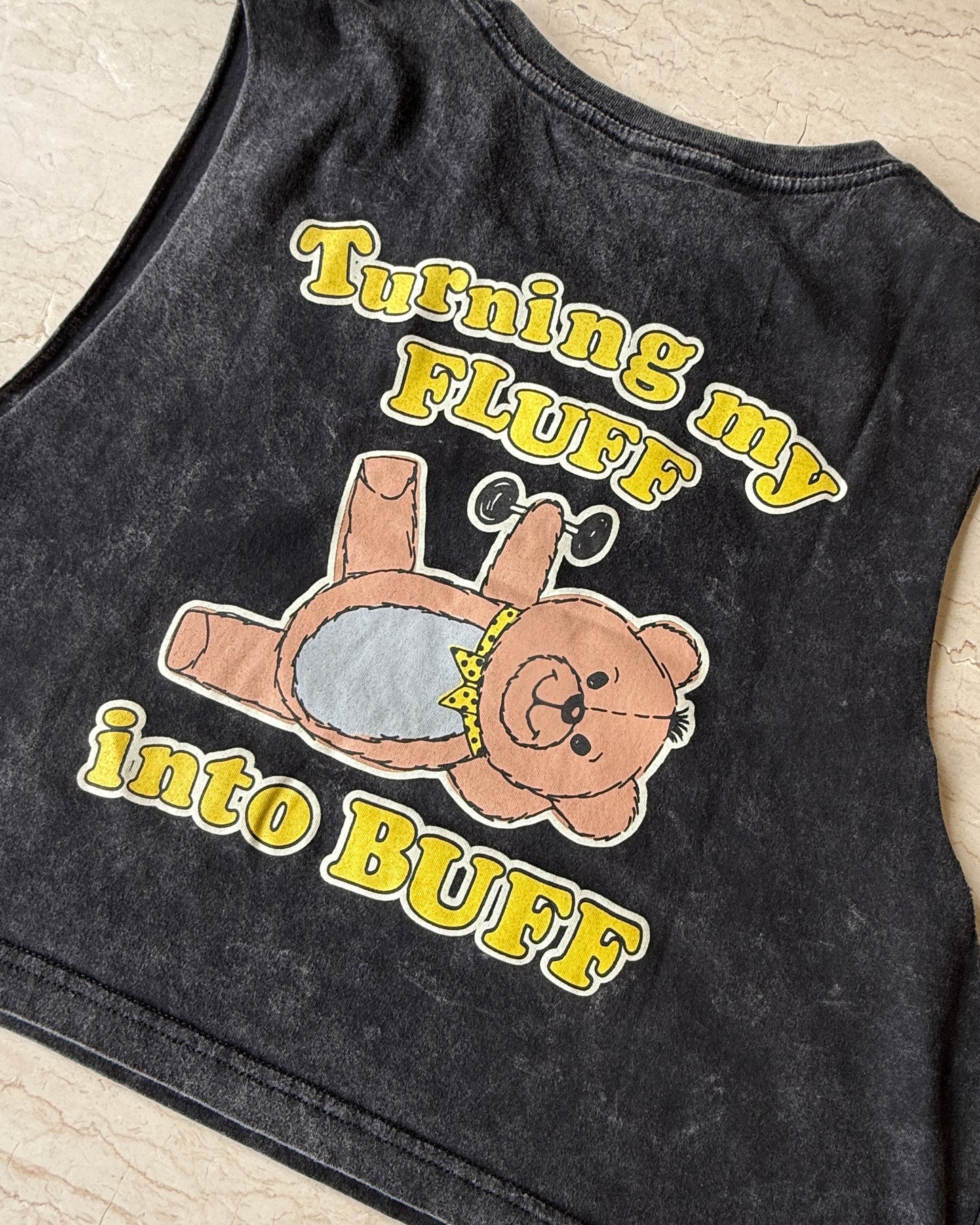 Turning my fluff into buff cropped muscle