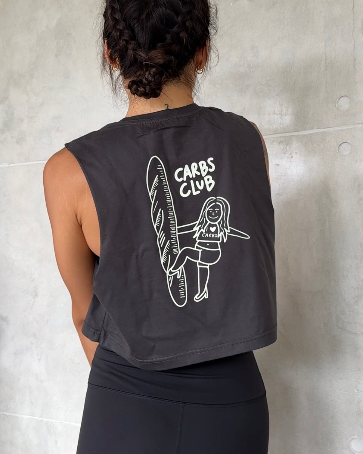 Carbs club cropped muscle