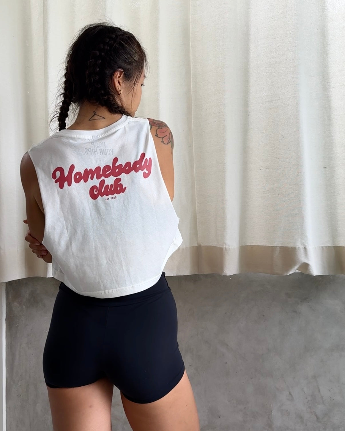 Homebody club cropped muscle