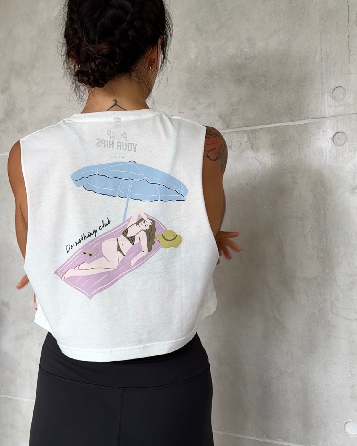 Do nothing club cropped muscle