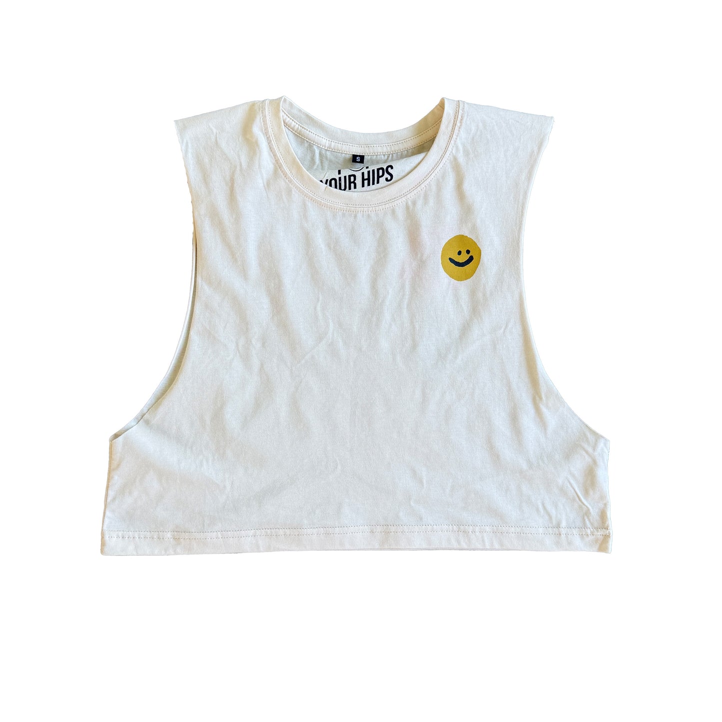 In the mood to have a really really good day cropped muscle tank