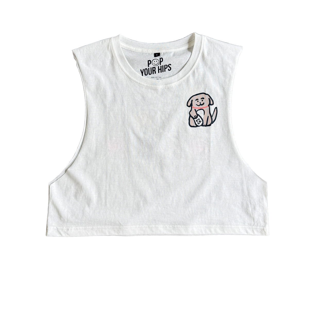 Life's too short to fit in cropped muscle tank