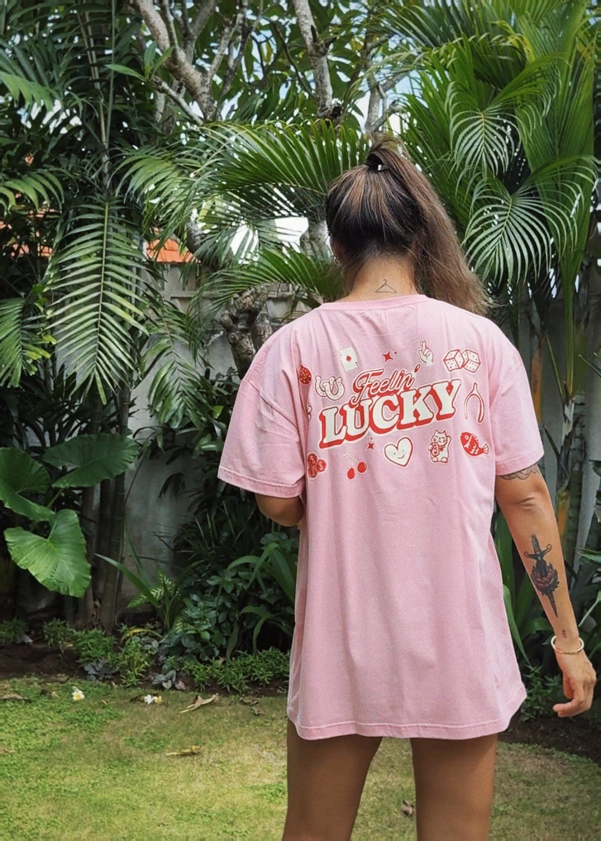 Feelin lucky oversized tee