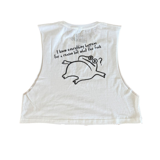 What the fuck cropped muscle tank