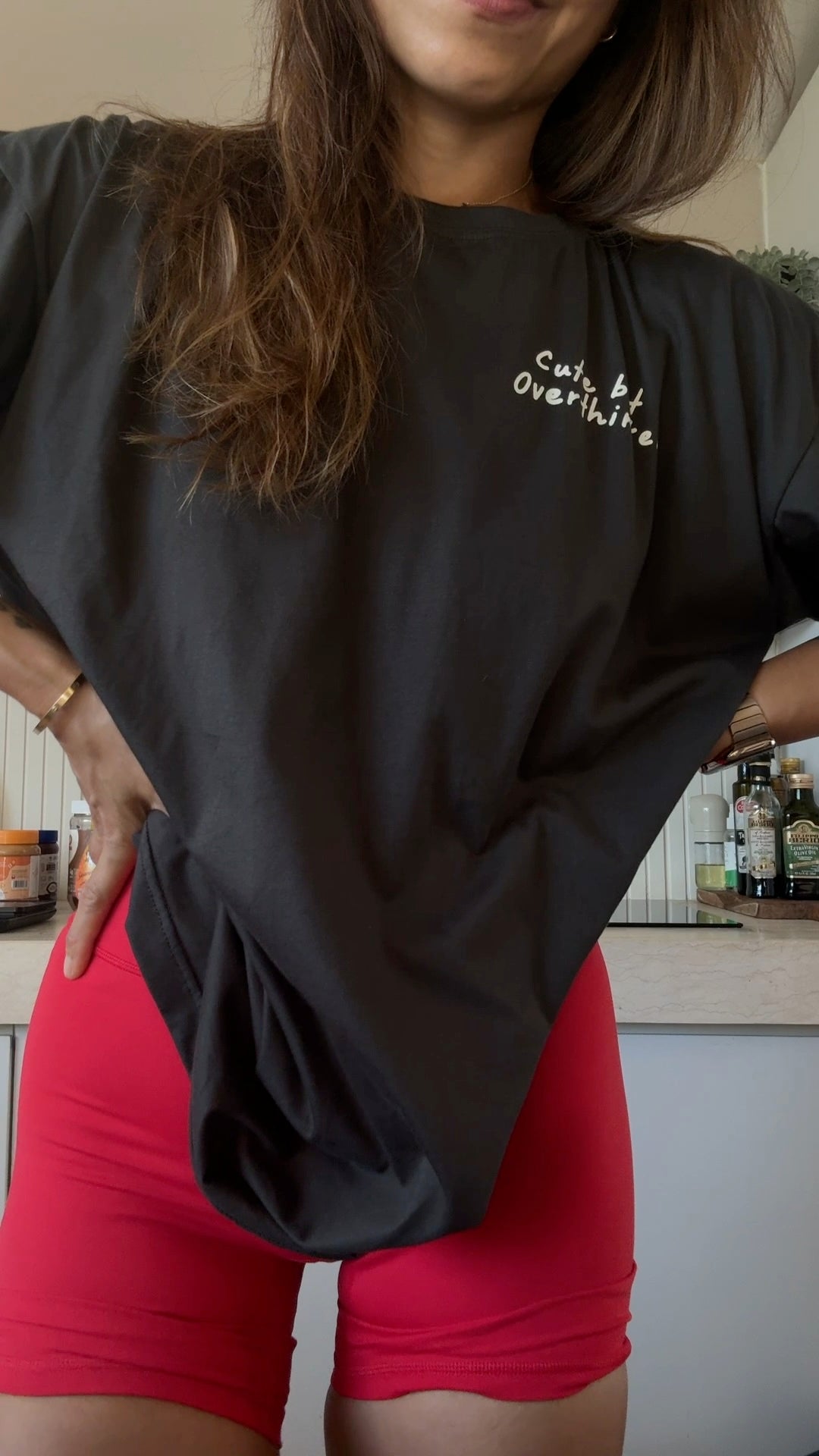 Cute but overthinker oversized tee