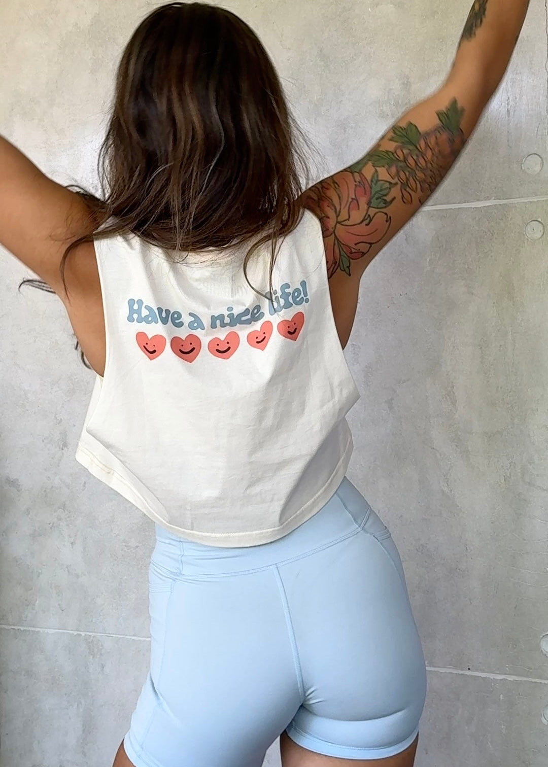 Have a nice life! ❤️ cropped muscle tank