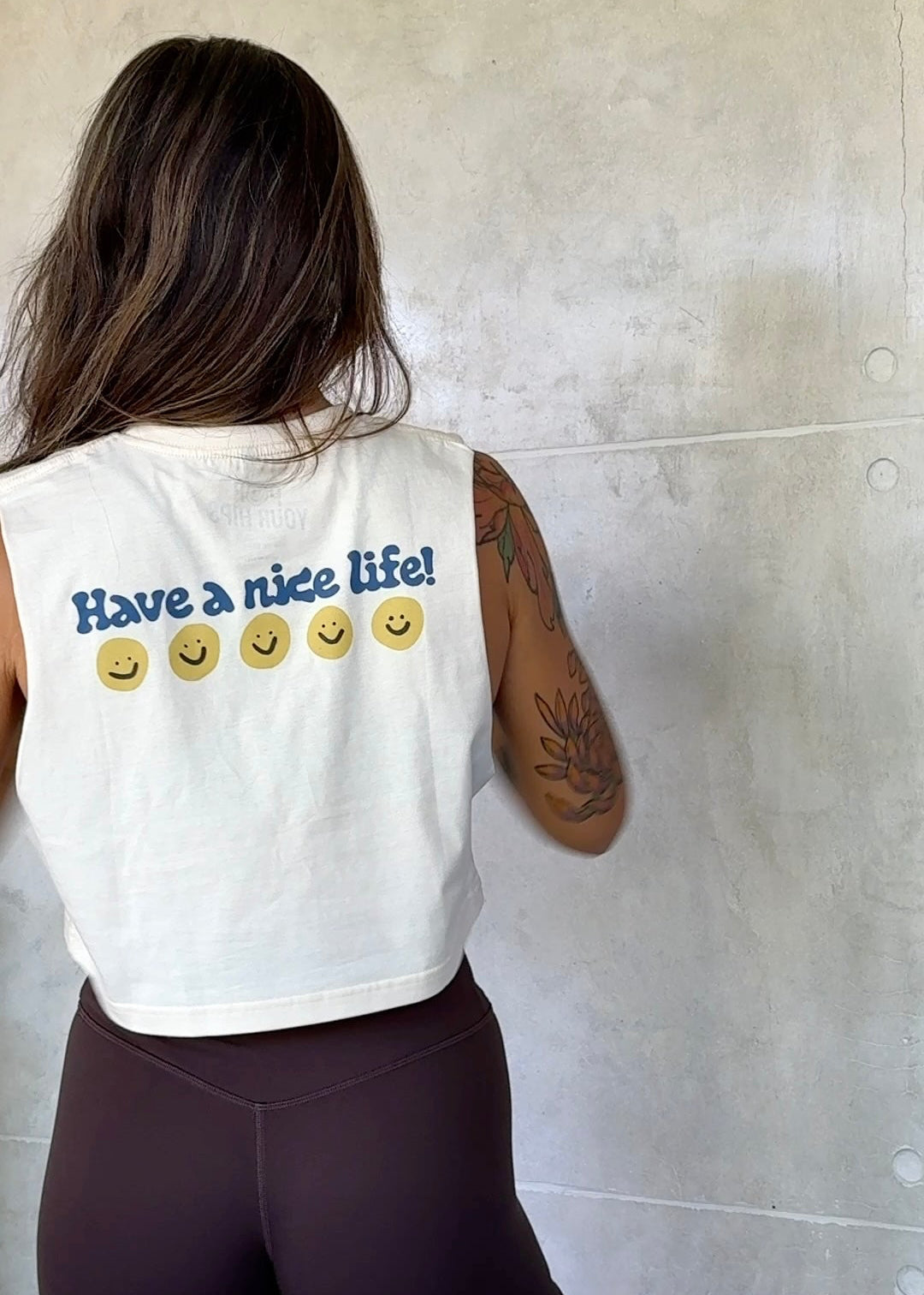 Have a nice life! 😀 cropped muscle tank