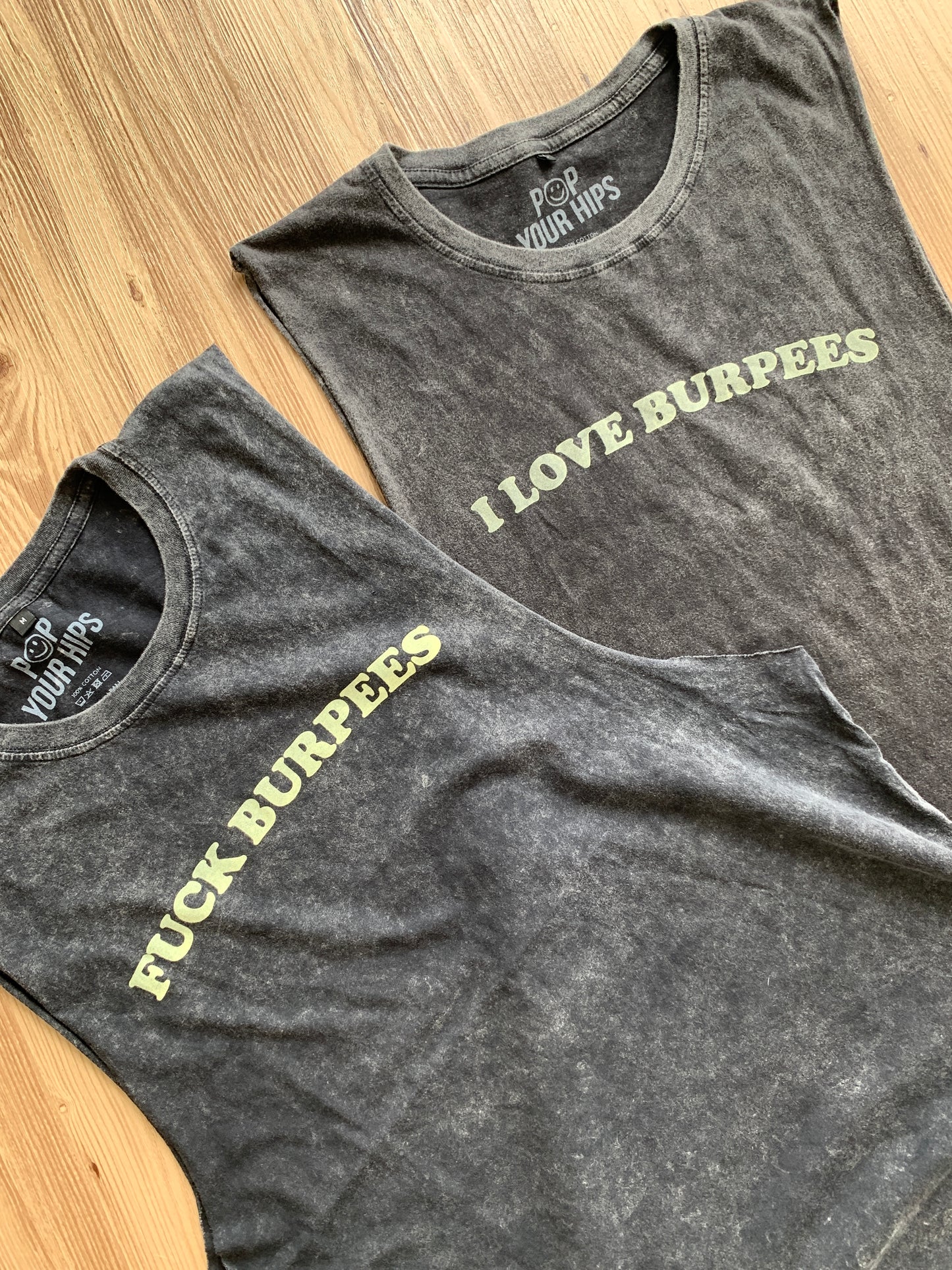 I love burpees muscle tank